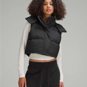 Lululemon Super Cropped Wunder Puff Vest size 6